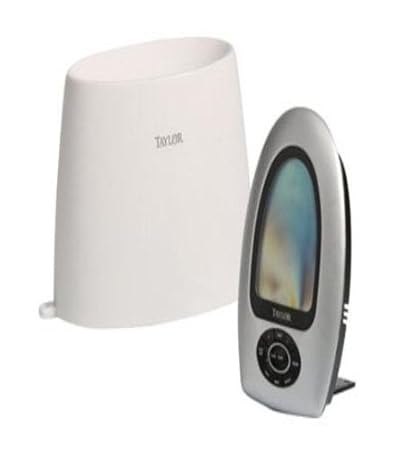 Taylor Precision Products Digitaler Regenmesser und Rf Außen-Thermometer, kabellos, 5 H x 3,625 W x 1 D, benötigt 2 A B