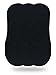 Eedor No Show Socks Womens - 3 Pairs Thin No Show Socks for Women - Non Slip Flat Boat Line Low Cut Socks Black Small (5-7)