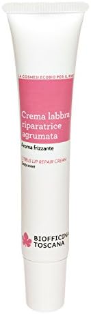 Biofficina Citrus Lip Repair Cream, Organic Treatment for Ultra-Soft Lips 50 oz.
