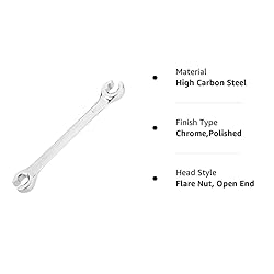 Utoolmart Flare Nut Wrench, 10mm x 12mm Metric