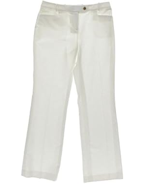 Calvin Klein Womens Petites Solid Modern Fit Dress Pants White 12P