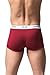 Italian Designed Trunks 2 Pack KRONIS Mens Underwear Premium 180gsm Cotton, Medium, Charcoal Grey + Maroon