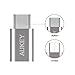 AUKEY USB C Adapter to Micro USB (3-Pack) OTG Supported USB C Connector to Micro USB with 56k Resistor Data Sync and Charge Compatible with Google Pixel 2/Pixel 2 XL, Huawei P10/P20 etc.