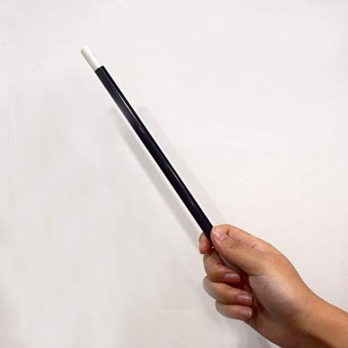 OUERMAMA Novelties Plastic Magic Wand Trick Black & White Spell Casting Stick for Wizard Witch Magician Costume, Party Favors, Birthday Games Kit