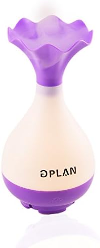 GPLAN Decorative Oil Diffuser 95ml Ultrasonic Cool Mist Humidifier Jade Vase Design USB Aromatherapy Essential Oil Diffuser Auto Shut-off with LED Night Light(Purple)