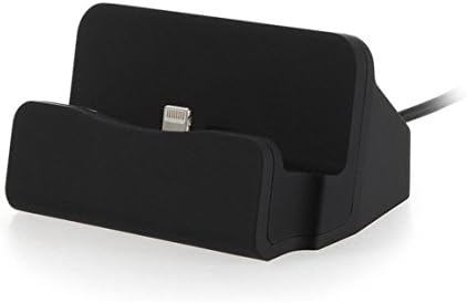 Dantech Painted Aluminum DT-01 iPhone Dock charger for iPhone 7/ 7 Plus/6/ 6S /6 Plus/5/5S/5C desk charging station(Black)