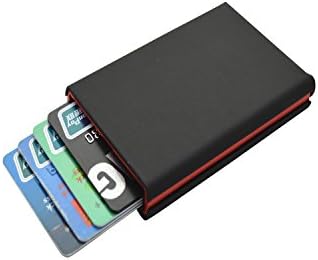 Men's Professional PU Leather Slim Wallet RFID Card Holder with Different Solic Color