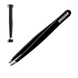 Tweezers for Eyebrows – Stainless Steel Slanted Eyebrow Tweezer - Precision Remo