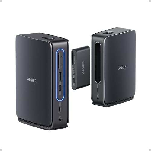 Anker Nano Laptop Dock, 13-in-1 USB-C Triple-Display (2× HDMI, 1× DP)