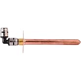 SharkBite EvoPEX Pipe 1/2 Inch x 8 Inch Copper Stub Out Elbow, Push to Connect Fitting, PEX Pipe, K25815A