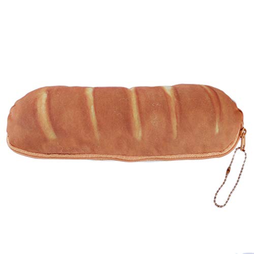 Dolland 3D Simulation Bread Pen Pencil Case Novelty Cute Pouch Stationery Coin Purse Cosmetic Bag,French Bread - Thumbnail 5