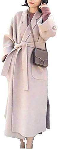 [セカンドルーツ] ロング チェスター コート ドロップショルダー ベルト 付き ウエストマーク レディース S〜2XL