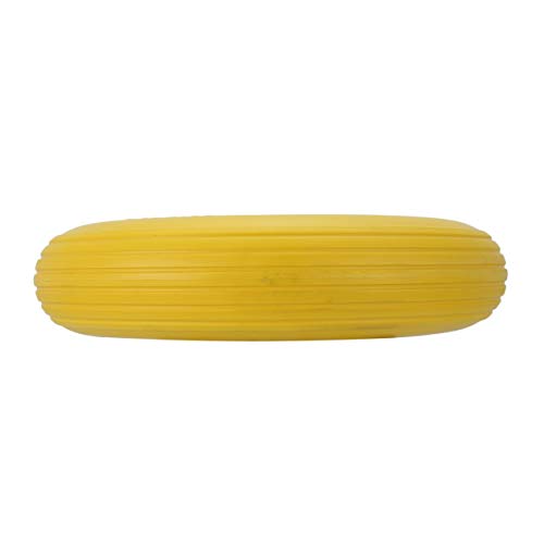 16" Tool Car PU Solid Foaming Wheel,1pcs Rubber 16 Inch Pneumatic Sack Inflatable Truck Trolley Wheel Barrow Tyre Wheels Unicycle Cart Formed Ribbed Tread Tire