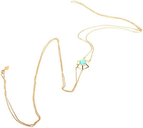 18k Gold Plated Dyed Howlite Body Chain