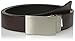 Calvin Klein Men's Calvin Klein Round Edge Plaque Buckle 32mm Reversible Belt, black/Brown, 40