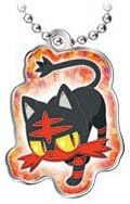 Takara Tomy Pokemon Sun & Moon Metal Keychain Figure Mascot ~1" - Litten