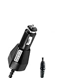KHOI1971 CAR CHARGER ADAPTER for GREY BLACK-TRIM 530HCX 530 Garmin RINO (ROUND POWER TIP CONNECTOR -USE WITH THE BATTERY CLIP CHARGER ADAPTER THE ROUND POWER JACK IS LOCATE THERE)