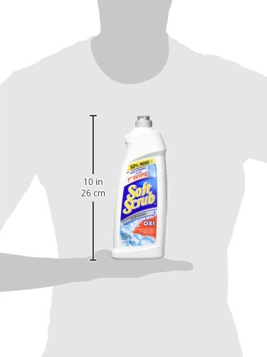 Soft Scrub Multi-Purpose Kitchen and Bathroom Cleanser with Oxi, 36 Ounce