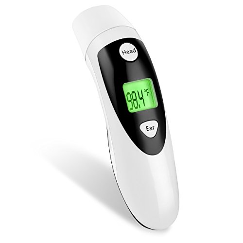 Great Features Of Red Medical Forehead and Ear Thermometer Professional Digital Clinical