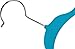 Utopia Home Kids Velvet Hangers - Small Clothes Hanger - Non Slip - Space Saver (25, Blue)