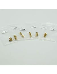 12 piezas de boquilla de impresora 3D con 0,2 0,3 0,4 0,5 0,6 0,8 cada tamaño 2 piezas para 0.069 in Creality 3D CR 10 CR 10 Ender3 DIY impresora 3D Mendel impresora 3D
