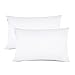 Lighting Mall Queen Pillowcases, 100% Brushed Microfiber Pillowcase Protector, Ultra Soft, Wrinkle Free Stain Resistant (Set of 2, White)