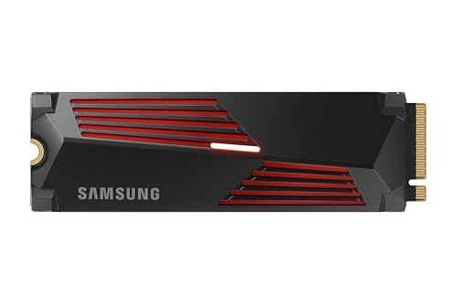 Samsung 990 PRO NVMe M.2 SSD mit Heatsink, 2 TB, PCIe 4.0, 7.450 MB/s Lesen, 6.900 MB/s Schreiben, Interne SSD für PC-/Konsolen-Gaming und Videobearbe