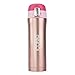 ICONIQ Stainless Steel Insulated Travel Mug with Lockable Push Button Pop Up Lid | 16 Ounce (Rose Gold)