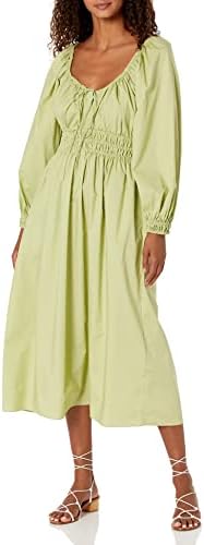 lam pleated dress rebecca taylor Pleated Dress Matcha / XS