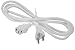 SF Cable 6ft Standard Computer Power Cord NEMA 5-15P to IEC 320 C13-18 AWG Replacement AC Power Cable for PC or Monitor - 125V, 10A, White