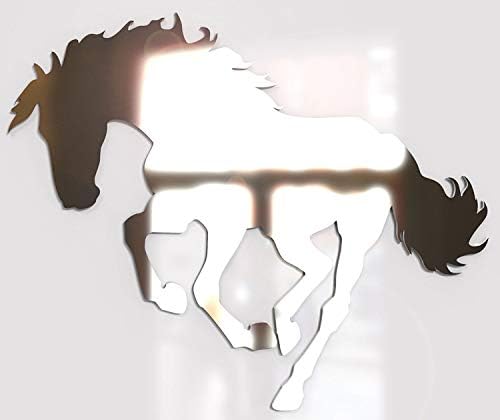 Wall Mirror Bathroom Mirror Any Room Horse Animal 15cm 35cm 50cm Acrylic Mirror * NO NAILS NO DRILL Needed * 15cm x 12cm