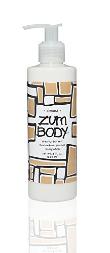 Zum Almond Body Lotion (Pack of 2) with Dandelion, Red Clover, Meadowfoam Seed Oil, Shea Butter, Aloe, Jojoba Oil, Sunflower Oil, Carrot Extract, Hibiscus Flower, Sweet Almond and Avocado, 8 oz