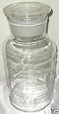 Glass Reagent Bottle, Ground Stopper, Wide