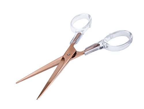 Acrylic Gold Scissors and Triple Desk Sorter by Draymond Story - Practical Desktop Stationery