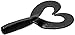 Zoom Bait Fat Albert Twin Tail Bait-Pack of 10 (Black, 3.5-Inch)