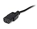 StarTech.com 15ft (4.5m) Computer Power Cord, NEMA 5-15P to C13, 10A 125V, 18AWG, Black Replacement AC Power Cord, Printer Power Cord, PC Power Supply Cable, Monitor Power Cable - UL Listed (PXT10115)