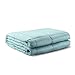 YnM Cooling Weighted Blanket for Adults, 15lbs Heavy Bed Throw for One Person of 140lbs, Perfect for Hot Sleepers or Warm Climates with Rayon/Glass Beads(48x72 Inches,Twin/Full Bed, Sea Grass)