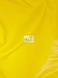 Solid Soft Faux Fake Leather Vinyl Fabric - Yellow - 54