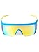 Performance Style Retro Miami Ice Mirrored Sunglasses