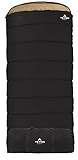 TETON Sports Deer Hunter Sleeping Bag; Warm and Comfortable Sleeping Bag Great for Camping Even in Cold Seasons; Black, Left Zip