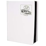 Monster Binder - 4 Pocket Trading Card Album - Matte White (Anti-theft Pockets Hold 160+ Yugioh, Pokemon, Magic the Gathering Cards)