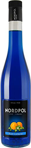 Blue Curaçao tropischer Likör von Nordpol, 0,7 L, 21% Vol.