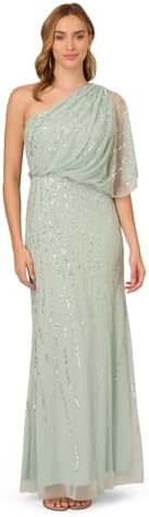 Amazon.com: Adrianna Papell Women's Mockneck Beaded Long Dress Dress, Blue  Mist, 2 : Clothing, Shoes & Jewelry