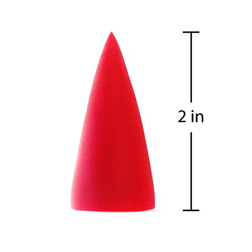 &Sane 2 Packs of 2 Inch Large Red Rubber Spikes (8 Count) for Helmets, Cosplay, Props, Arts and Crafts - Safe for Kids Age 5+ - DIY Glue on - Thumbnail 2