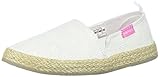 Carter's Girls' Ari Espadrille Slip-on Loafer Flat, White, 8 M US Toddler