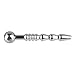 Beauty7 Ribbed Urethral Sound Beads Hollow Urethral Penis Plug Tube with Cum Thru Hole Stainless Steel Urinary Dilator Urethra Masturbation Rod