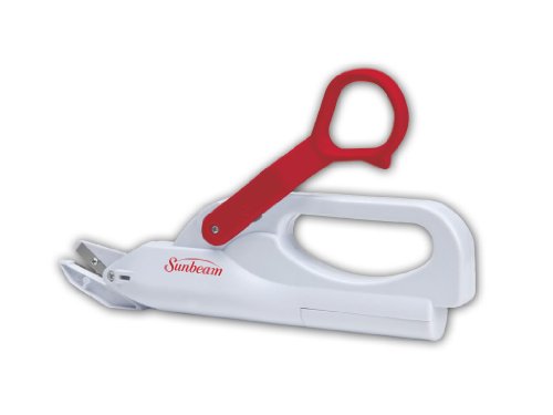 Sunbeam Hand Held Electric Scissors, Red