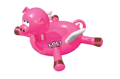 Swimline 90266 - LOL 54" Pig Inflatable Ride-On Pool Toy
