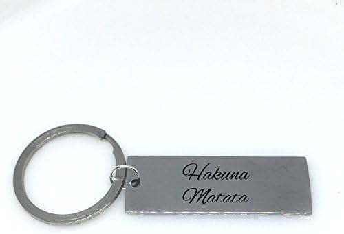 Hakuna Matata Engraved Keychain