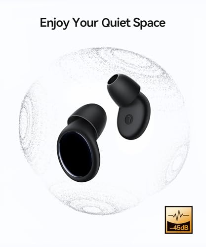 45dB Ear Plugs for Sleeping Noise Cancelling Ear Plugs for Noise Reduction & Snoring, Concerts, Earplugs for Sleep,Sider Sleepers Airplane, Silicone Earplugs Reusable Concert Ear Plug